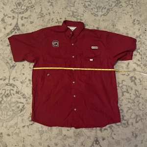 Columbia PFG Shirt South Carolina Gamecocks NCAA SEC Short Sleeve Medium Vented - Picture 1 of 8