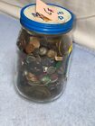BARN FIND Miracle Whip glass jar full vintage BUTTONS Bakelite Celluloid Metal 3