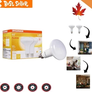 LED Light Bulb BR30 2 Pack Soft White Dimmable 9W Efficient Long-Lasting - Picture 1 of 9