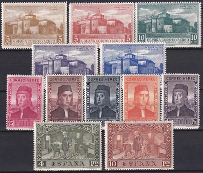 España 1930 Edifil 547/58 América Descubrimiento Colón Pinzón MNH Foto 1 de 2