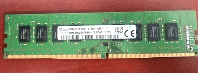 Memoria RAM de escritorio HMA41GU6AFR8N-TF SK Hynix 8 GB PC4-2133P-UB0-11 2Rx8 DDR4 Foto 1 de 3