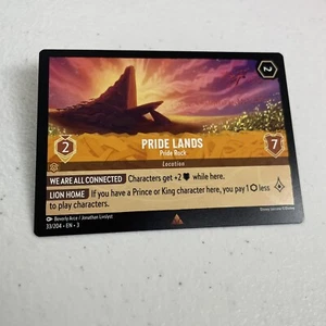 Pride Lands Pride Rock 33/204 Near Mint Into the Inklands Disney Lorcana TCG - Picture 1 of 2