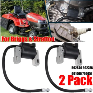 2x Zündspule für Briggs & Stratton Intek V-Twin 18-22PS Motor 691060 799651 - Bild 1 von 15