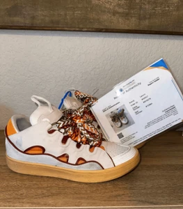 Lanvin Curb Skate Lace Up Leather Authenticated Sneakers Women Size 43 / 10 - Picture 1 of 16