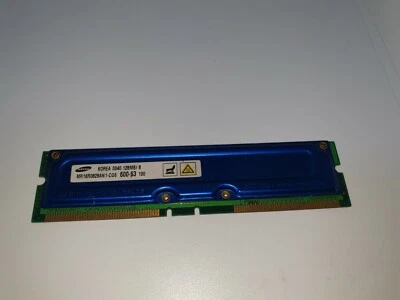 SAMSUNG MR16R0828AN1-CG6  128MB /8 Rambus 8ECC PC 600-53 600Mhz Memory - Image 1 of 2
