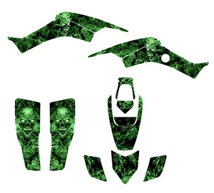 Graphics kit for Honda TRX 400 EX 400EX 1999 - 2007 Green Zombie Skull #9500G - Picture 1 of 7