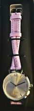 Avon Criss Cross Pastel Lavender Band Silver Watch Ladies New in Box Free Ship