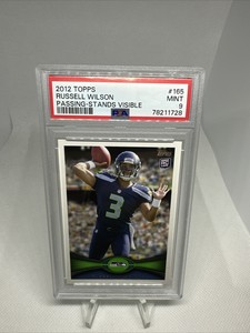 2012 Topps Russell Wilson Rookie Card #165 PSA 9 Mint