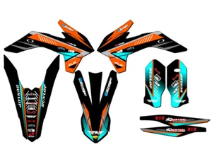 2015-2016 EXC SURGE Orange Senge Graphics Kit Compatible with KTM - Foto 1 di 10