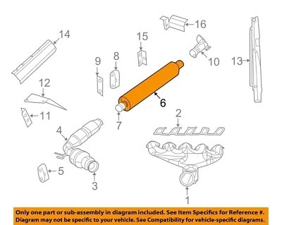 Resonador de escape Dodge SRT Viper 2014-2017 - 05290387ah Foto 1 de 2