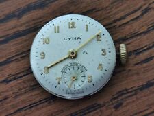 Cyma Cal 424K Ladies Sub-Seconds Watch Movement/Dial/Hands, Working