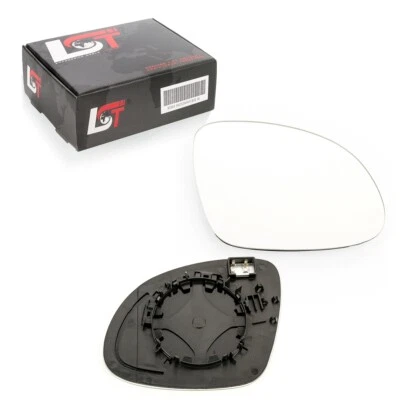 Vetro Specchio Retrovisore Laterale Destro Riscaldabile Convesso Elettrico per Vw Sharan 7N - Immagine 1 di 4