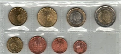 ESPAÑA 2008 8 Monedas Euro Set UNC Foto 1 de 2