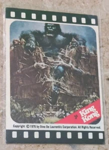 Tarjeta coleccionable Topps King Kong 1976 pegatina #3A Kong - Imagen 1 de 2