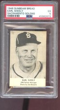 1946 Sunbeam Bread Earl Sheely PSA 5 Graded Baseball Card Sacramento Solons PCL
