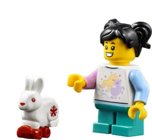 Lego Año Nuevo Chino 80107 Linterna Primavera Minifigura: Coletas Niña (hol232 Conejo - Imagen 1 de 2