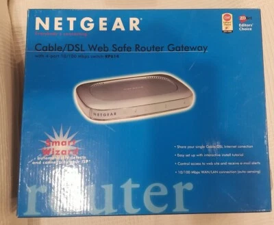 Netgear RP614v2 4-Port 10/100 Mbps Wired Router Cable/DSL  - Image 1 of 3