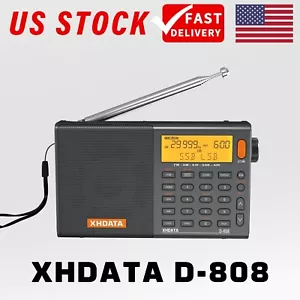 Radio digital SSB XHDATA D808 con banda de aire AM/FM/SW/LW/SSB para viajes de emergencia - Imagen 1 de 14
