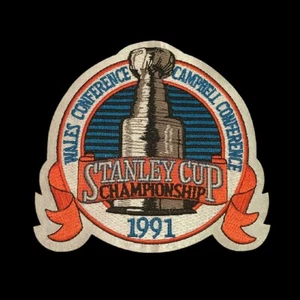 1991 Stanley Cup Finals Jersey Patch Pittsburgh Penguins V Minnesota North Stars - Bild 1 von 1