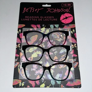 Betsey Johnson Brille Pink Grün Schwarz Damen Lesen 3er Pack Paar +2,50 - Bild 1 von 7