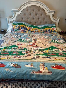 Vintage Early 90s Lego System Single/Twin Size Comforter Blanket Rare  - Picture 1 of 8