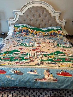 Vintage Early 90s Lego System Single/Twin Size Comforter Blanket Rare  - Image 1 of 4