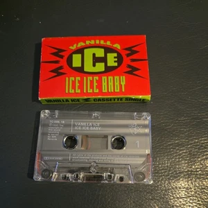 ICE ICE BABY BY VANILLA ICE USED NINETIES RAP CARD SLEEVE UK CASSETTE SINGLE. - Picture 1 of 1