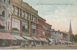 Danbury CT Main Street Hull Building Pub. by Danziger & Berman - Picture 1 of 2