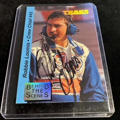 1995 Traks - Behind the Scenes Robbie Loomis #BTS 9 on card autograph no COA - Image 1 of 3
