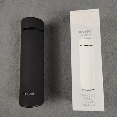 Teanizer Tea Infuser Stainless Steel Vacuum Tumbler 17oz/500ml - Black - NEW - Image 1 of 4