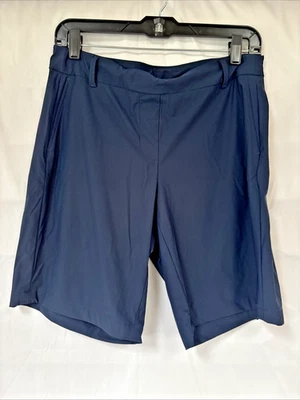 SPÁNX “Sunshine Solutions” Women’s Size M Navy Pull-On Shorts Free Shipping - Image 1 of 4