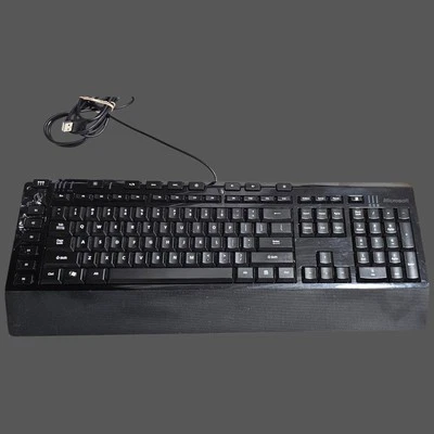 Microsoft Sidewinder X4 1421 USB Wired Gaming Keyboard KU-0951 Blk X821562-001 - Image 1 of 4