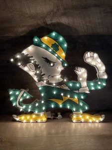 Notre Dame Fighting Irish Leprechaun Mascot Light Up Sign 21"x20" Foam Core - Picture 1 of 21