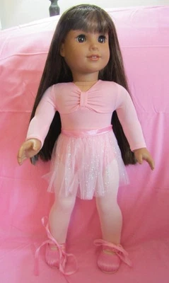 Juego de ballet rosa se adapta a muñeca niña 18 pulgadas vendedor de ropa lsful Foto 1 de 3