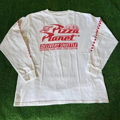 Camiseta Disney Pixar Toy Story Pizza Planet Manga Larga Gráfica Juvenil Talla L Foto 1 de 4