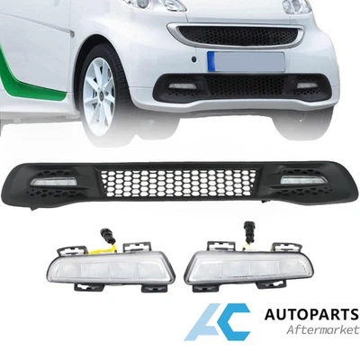 For 2013-2015  Smart Fortwo with Daytime Running Lamps Front Lower Grille - Image 1 of 4