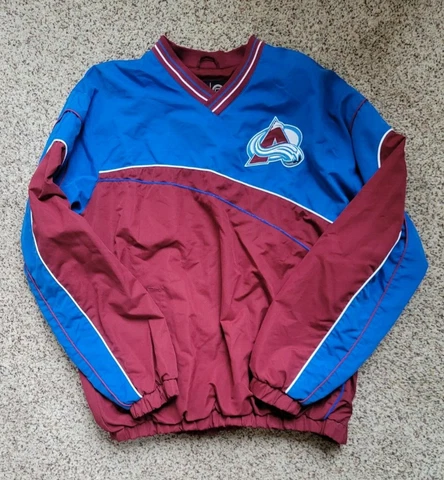 Colorado Avalanche Pullover Jacket G-III Sports Embroidered Logo Adult Large EUC Cover