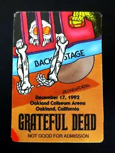 Grateful Dead Backstage Pass Puzzle Truck Oakland Coliseum 12/17/92 12/17/1992 - Picture 1 of 17