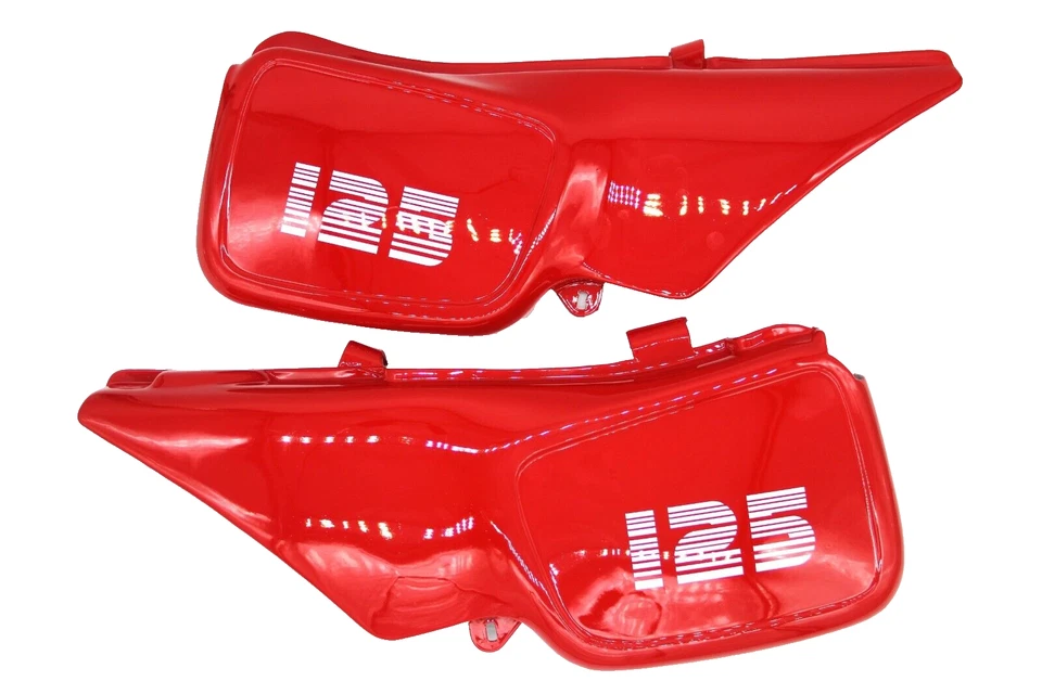 Juego de paneles de cubierta lateral rojo LH RH para Suzuki Ts125 Er Foto 1 de 4
