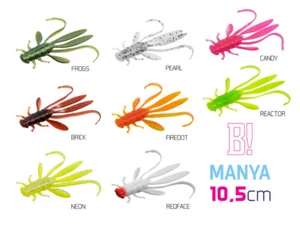 5x Creature Cebo Insectos Ninfa Larve Craw Cangrejo Arco Drop Shot Ned Rig UV - Imagen 1 de 23