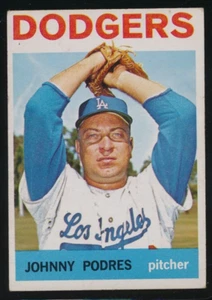 1964 Topps Johnny Podres #580 Los Angeles Dodgers en muy buen estado-excelente - Imagen 1 de 2