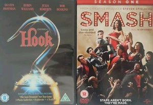 Steven Spielberg Collection 2 DVD Movie Bundle Joblot / Smash / Hook - Picture 1 of 1