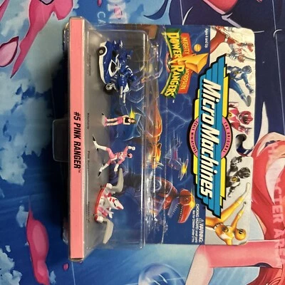 Mighty Morphin Power Rangers Pink Ranger Micro Machines Collection #5 1994 NUEVO Foto 1 de 3