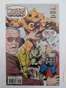 Monsters Unleashed #1 Stan Lee Variant Signed Mike Mayhew COA NM Marvel 2017 - Picture 1 of 11