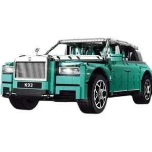 MOC LEGO Car: Rolls Royce Cullinan 1:8 Ratio Technic style Green/Silver - Picture 1 of 7