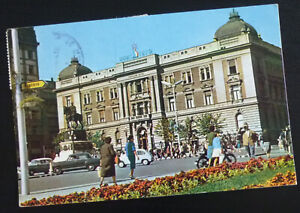 Yugoslavia 1964 Postcard - Airmail Serbia Belgrade Square Automobile Car ZR9