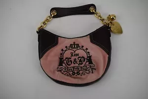 Vintage Juicy Couture Juicy Pretty Thing Rosa Velours Schultertasche Y2K - Bild 1 von 9