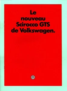 ▬► Prospekt Brochure Catalogue VW VOLKSWAGEN Scirocco GTS 01/83 1983 8P - Bild 1 von 3