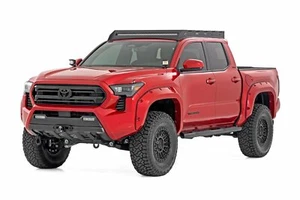 Rough Country Oval Nerf Step Double Cab Black for Toyota Tacoma 24-25 - Picture 1 of 5