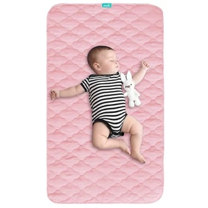 Waterproof Crib Mattress Protector Pad Cover 28" x 52", Anti Slip & Absorbent... - Picture 1 of 4